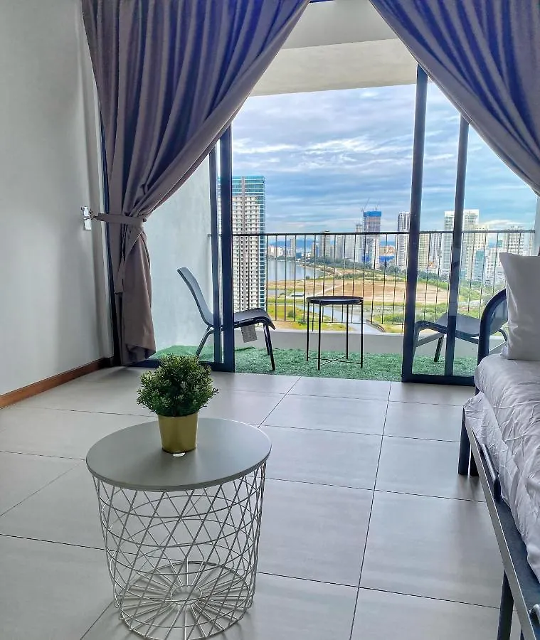 アパート The Landmark Comfort Relax Spacious Sea View By Iz Tanjong Tokong